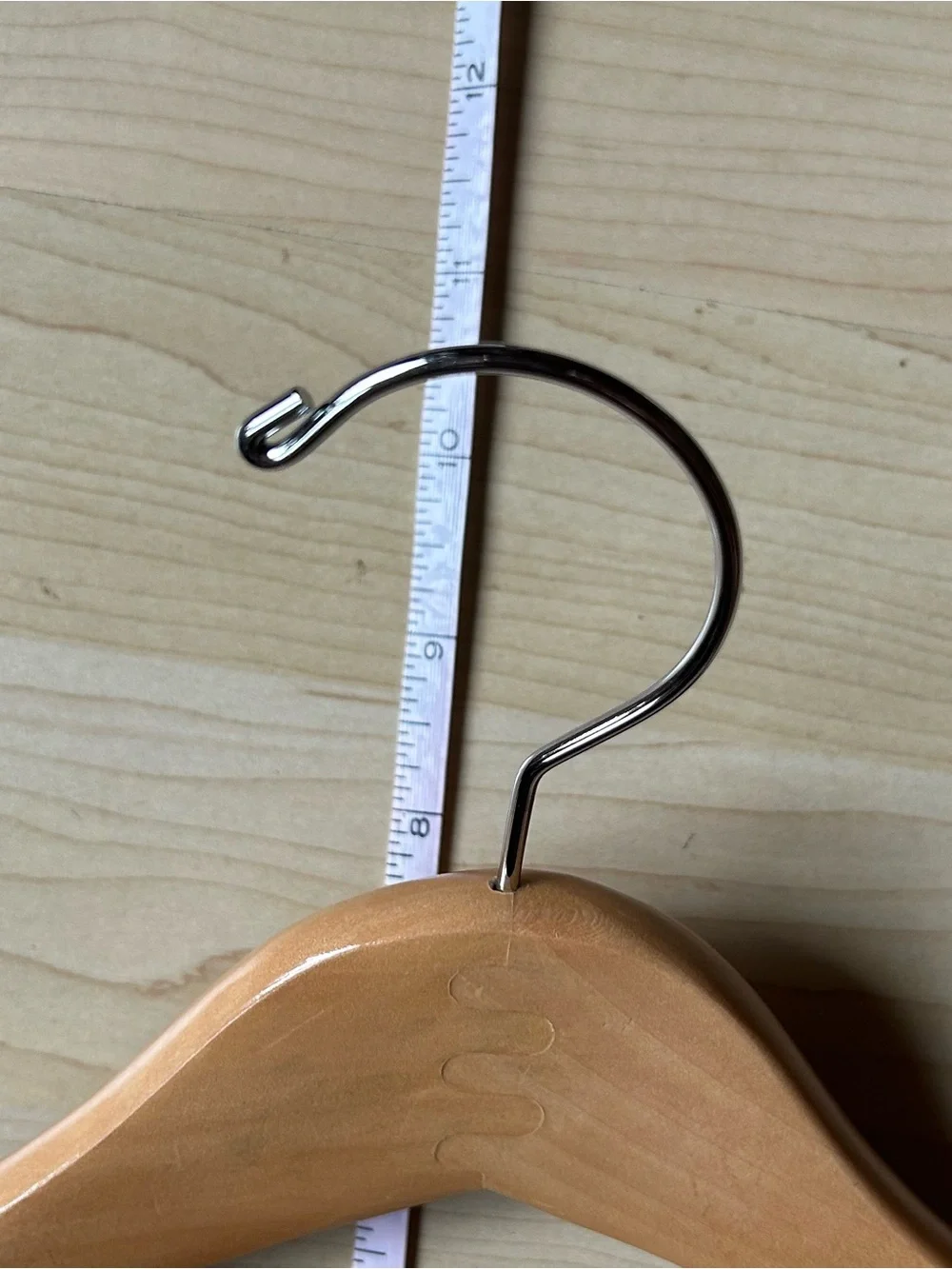 10 vintage wood suit coat hangers